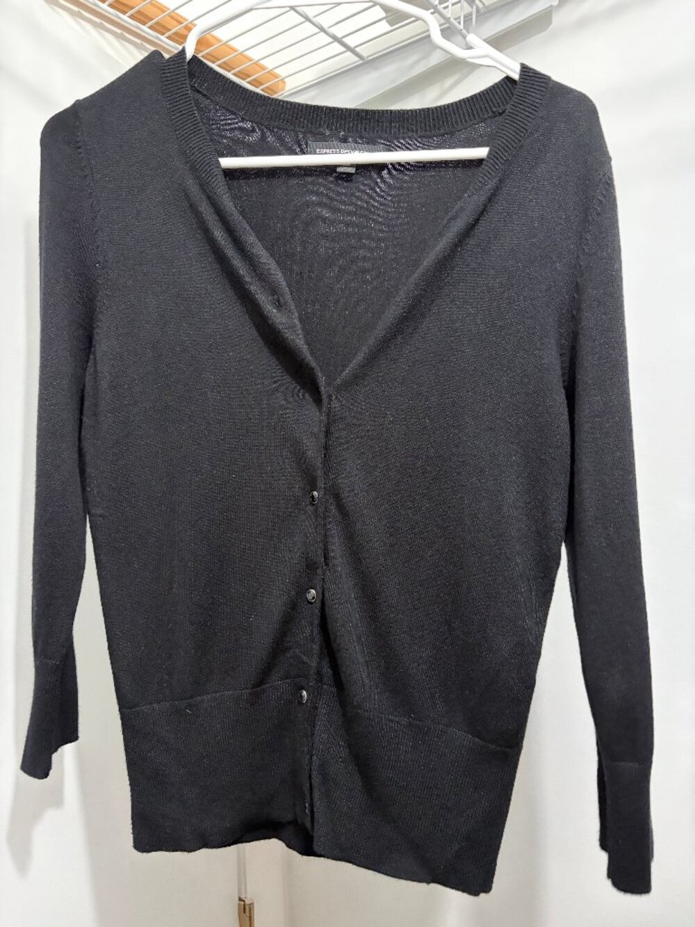 Express black button up cardigan
